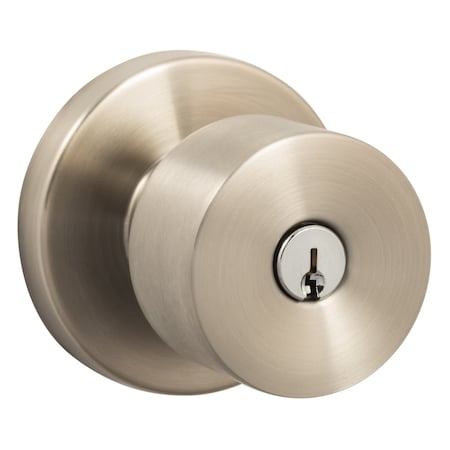 Sure-Loc Hardware Sure-Loc Hardware Bergen Round Entry Knobset, Satin Stainless BG107 32D